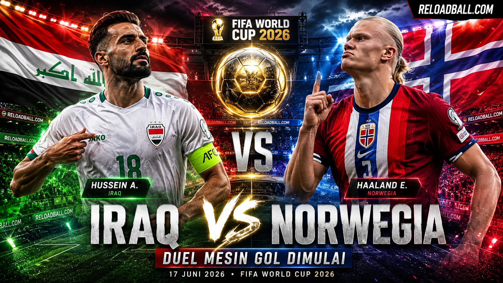 Irak vs Norwegia: Mampukah Singa Mesopotamia Bertahan?