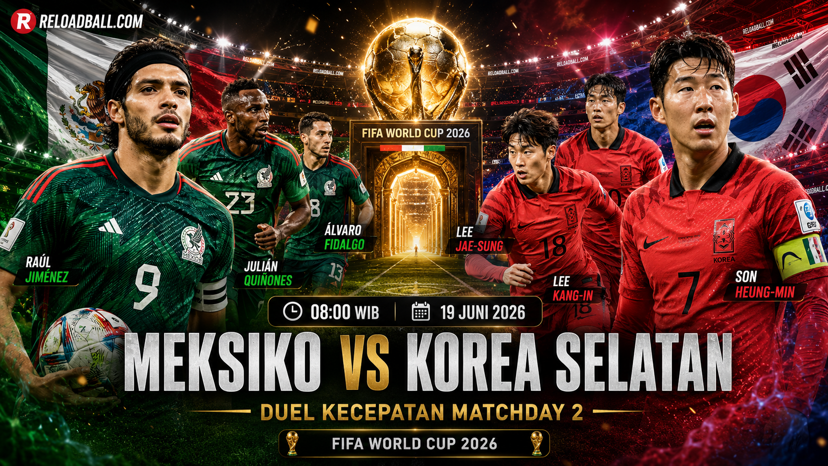 Meksiko vs Korea Selatan: Prediksi, Analisa dan Peluang Menang di Piala Dunia 2026