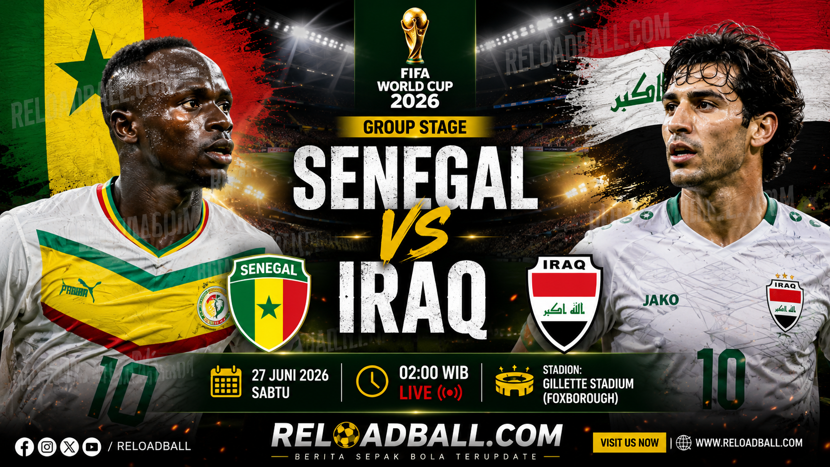 Senegal vs Irak: Prediksi Skor, Analisa Taktik dan Peluang Lolos Piala Dunia 2026