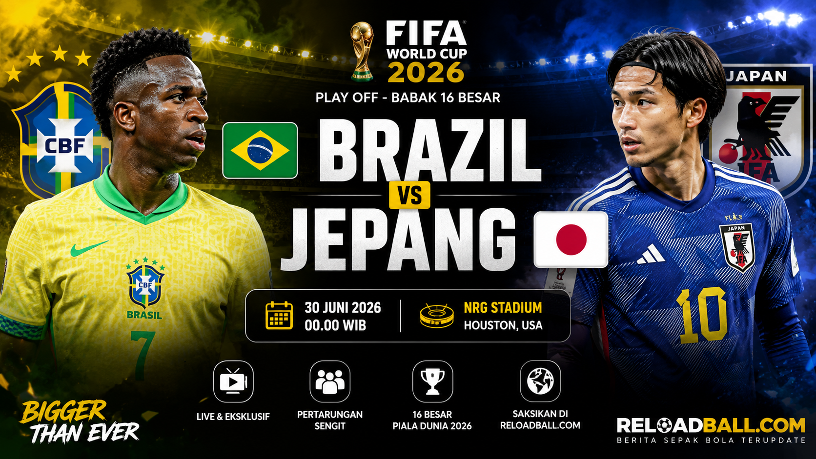 Brasil vs Jepang: Prediksi Skor, Analisa Babak 16 Besar dan Peluang Lolos Piala Dunia 2026