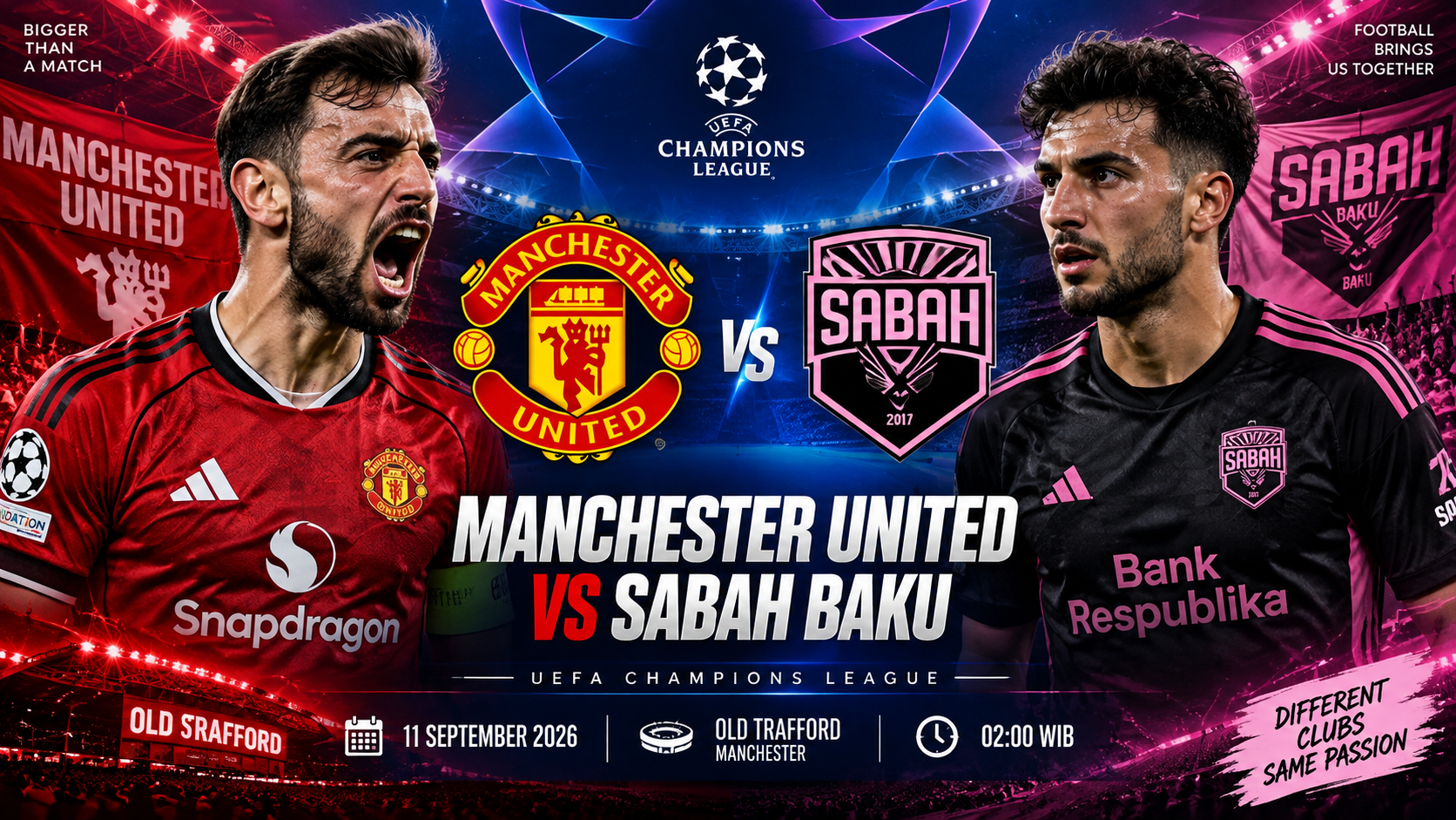 Prediksi Manchester United vs Sabah Baku 11 September 2026: MU Wajib Waspadai Performa Tim Tamu
