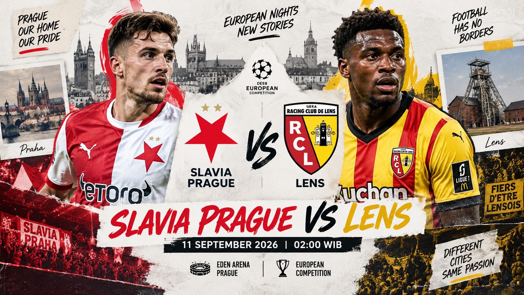 Prediksi Slavia Prague vs Lens 11 September 2026: Tuan Rumah Lebih Diunggulkan